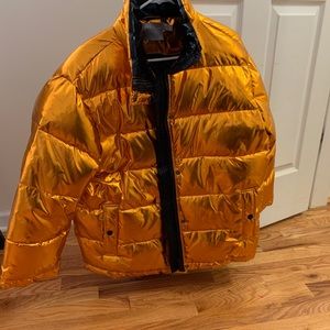 Oversized Orange Puffer jacket women’s size S